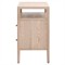 Mira Coastal Beach Natural Oak Wood Wide Nightstand