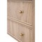 Mira Coastal Beach Natural Oak Wood Wide Nightstand