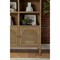 Logen Coastal Beach Smoke Gray Oak Storage Bookcase