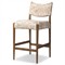 Odelia Modern Classic Beige Printed Oak Wood Counter Stool