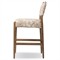 Odelia Modern Classic Beige Printed Oak Wood Counter Stool