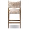 Odelia Modern Classic Beige Printed Oak Wood Counter Stool