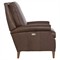 Peregrine Updated Traditional Hickory Brown Leather Power Recliner Chair