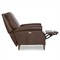 Peregrine Updated Traditional Hickory Brown Leather Power Recliner Chair