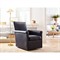 Rhett Updated Traditional Navy Blue Leather Swivel Chair