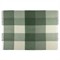 Branden Modern Classic Green Wool Plaid Throw Blanket