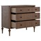 Andrea French Country Natural Brown Oak Bachelor Chest