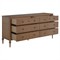Andrea French Country Natural Brown Oak Double Dresser