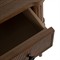 Andrea French Country Natural Brown Oak Wide Nightstand