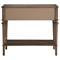 Andrea French Country Natural Brown Oak Wide Nightstand