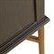 Riggs Modern Classic Sesame Black Mahogany Wood Brass Metal Bachelor Chest