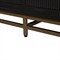 Riggs Modern Classic Sesame Black Mahogany Wood Brass Metal Double Dresser