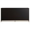 Riggs Modern Classic Sesame Black Mahogany Wood Brass Metal Double Dresser