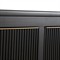 Riggs Modern Classic Sesame Black Mahogany Wood Brass Metal Double Dresser
