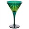 L&#39;Objet Prism Modern Classic Green Martini Glass - Set of 4