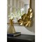 Ismerie Updated Traditional Antique Brass Floral Accent Wall Mirror