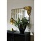 Ismerie Updated Traditional Antique Brass Floral Accent Wall Mirror