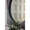 Kristen Modern Classic Grey Hair On Hide Wall Mounted Mirror