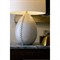 Jaxx Coastal Beach Ice Reactive Glazed Ceramic Table Lamp