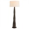 Kash Coastal Antique Brown Aluminum Column Floor Lamp