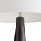 Kash Coastal Antique Brown Aluminum Column Floor Lamp