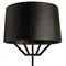 Juneau Updated Traditional Black Iron Shade White Marble Floor Lamp