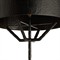 Juneau Updated Traditional Black Iron Shade White Marble Floor Lamp