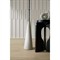 Juneau Updated Traditional Black Iron Shade White Marble Floor Lamp