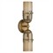 Jacobson Updated Traditional Smoke Glass Antique Brass Sconce