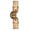 Jacobson Updated Traditional Smoke Glass Antique Brass Sconce