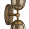 Jacobson Updated Traditional Smoke Glass Antique Brass Sconce