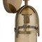 Jacobson Updated Traditional Smoke Glass Antique Brass Sconce