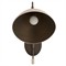 Inlet Traditional Bronze Steel Faux Shagreen Leather Shade Swing Arm Sconce