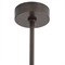 Inlet Traditional Bronze Steel Faux Shagreen Leather Shade Chandelier