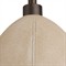 Inlet Traditional Bronze Steel Faux Shagreen Leather Shade Chandelier