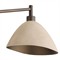 Inlet Traditional Bronze Steel Faux Shagreen Leather Shade Chandelier