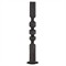 Jayden Modern Classic Ebony Resin Totem Floor Sculpture