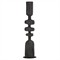 Jayden Modern Classic Ebony Resin Totem Floor Sculpture