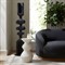 Jayden Modern Classic Ebony Resin Totem Floor Sculpture