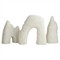 Isla Coastal Beach White Ricestone Textured Sculpture - Set of 3