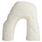 Isla Coastal Beach White Ricestone Textured Sculpture - Set of 3
