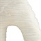 Isla Coastal Beach White Ricestone Textured Sculpture - Set of 3
