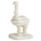 Kevin Coastal Beach White Stacked Ricestone Ostrich Sculpture