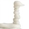Kevin Coastal Beach White Stacked Ricestone Ostrich Sculpture