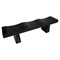 Haru Modern Classic Black Wood Bench