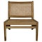 Frank Coastal Beach Cane Teak Accent Chair