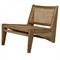 Frank Coastal Beach Cane Teak Accent Chair