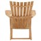 Camille Coastal Beach Natural Teak Outdoor Lounge Arm Chair