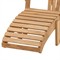 Camille Coastal Beach Natural Teak Outdoor Lounge Arm Chair