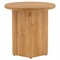 Carla Coastal Beach Natural Teak Outdoor Side Table